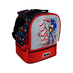 Lonchera Primavera Premium Sonic Prime Gris