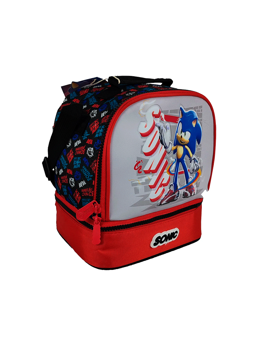 Lonchera Primavera Premium Sonic Prime Gris 2