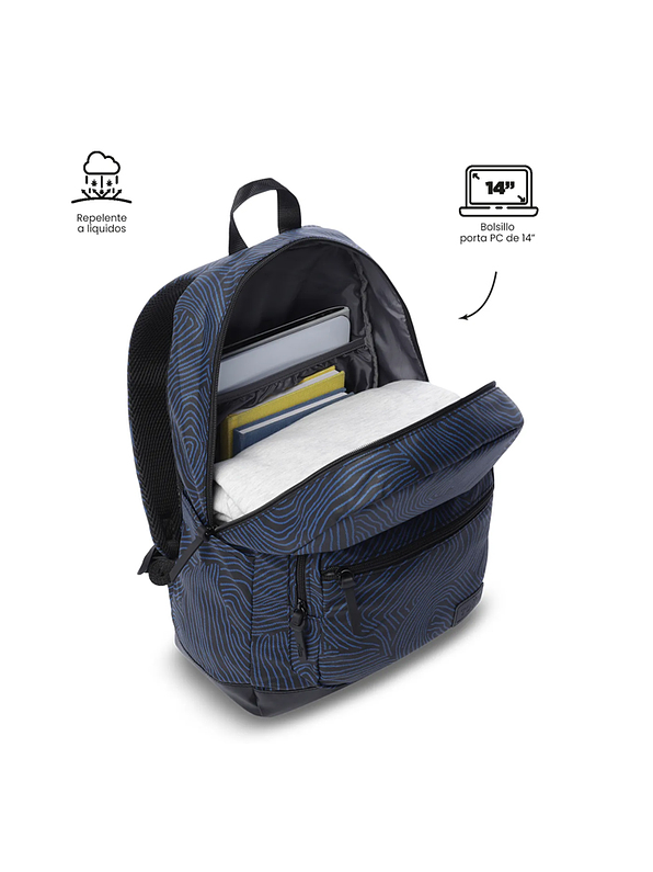 Morral Universitario Tocax Azul Lineas Totto 3