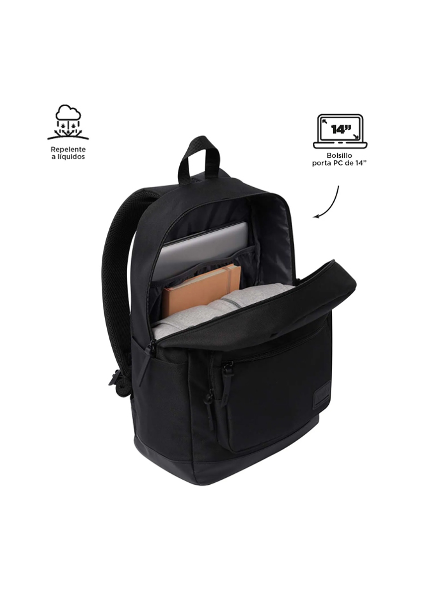 Morral Universitario Tocax Negro Unisex Totto 3