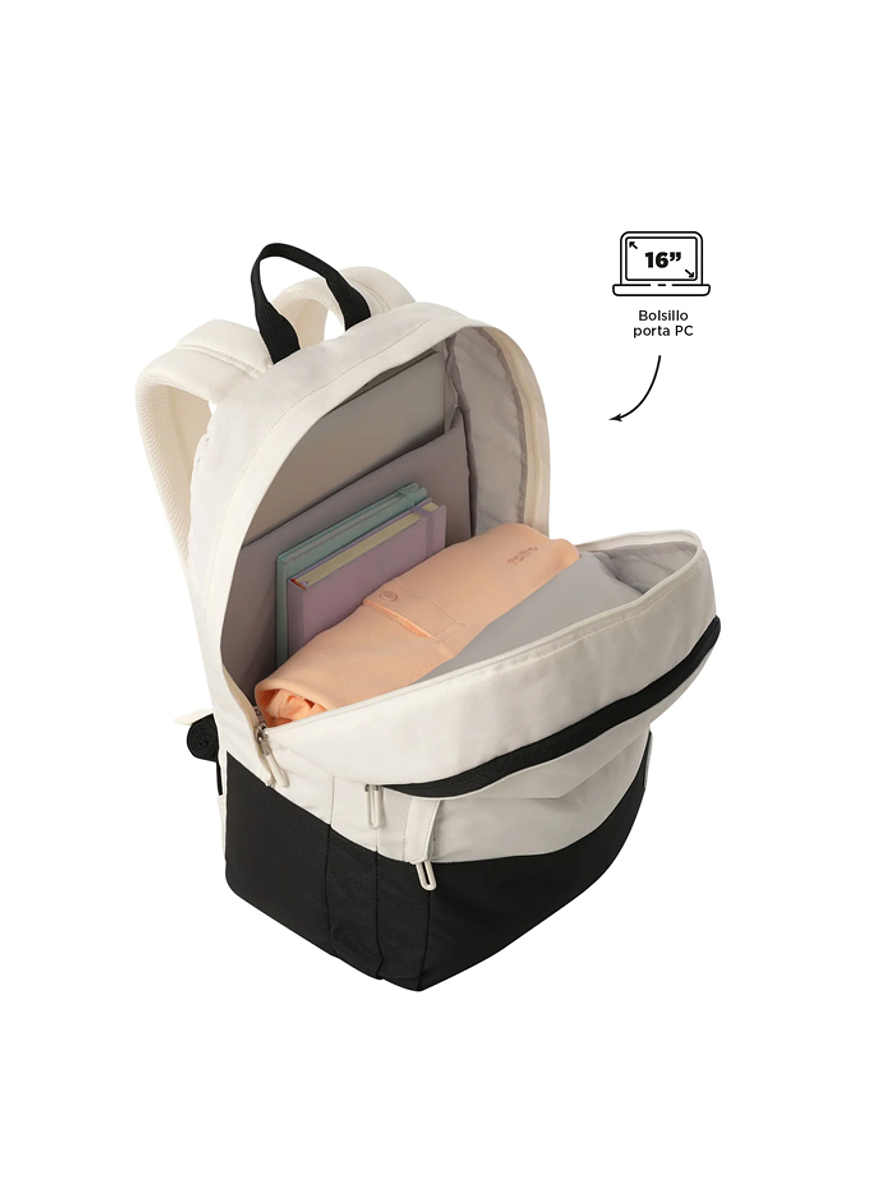 Morral Universitario Toluca 2.0 Blanco Totto 3