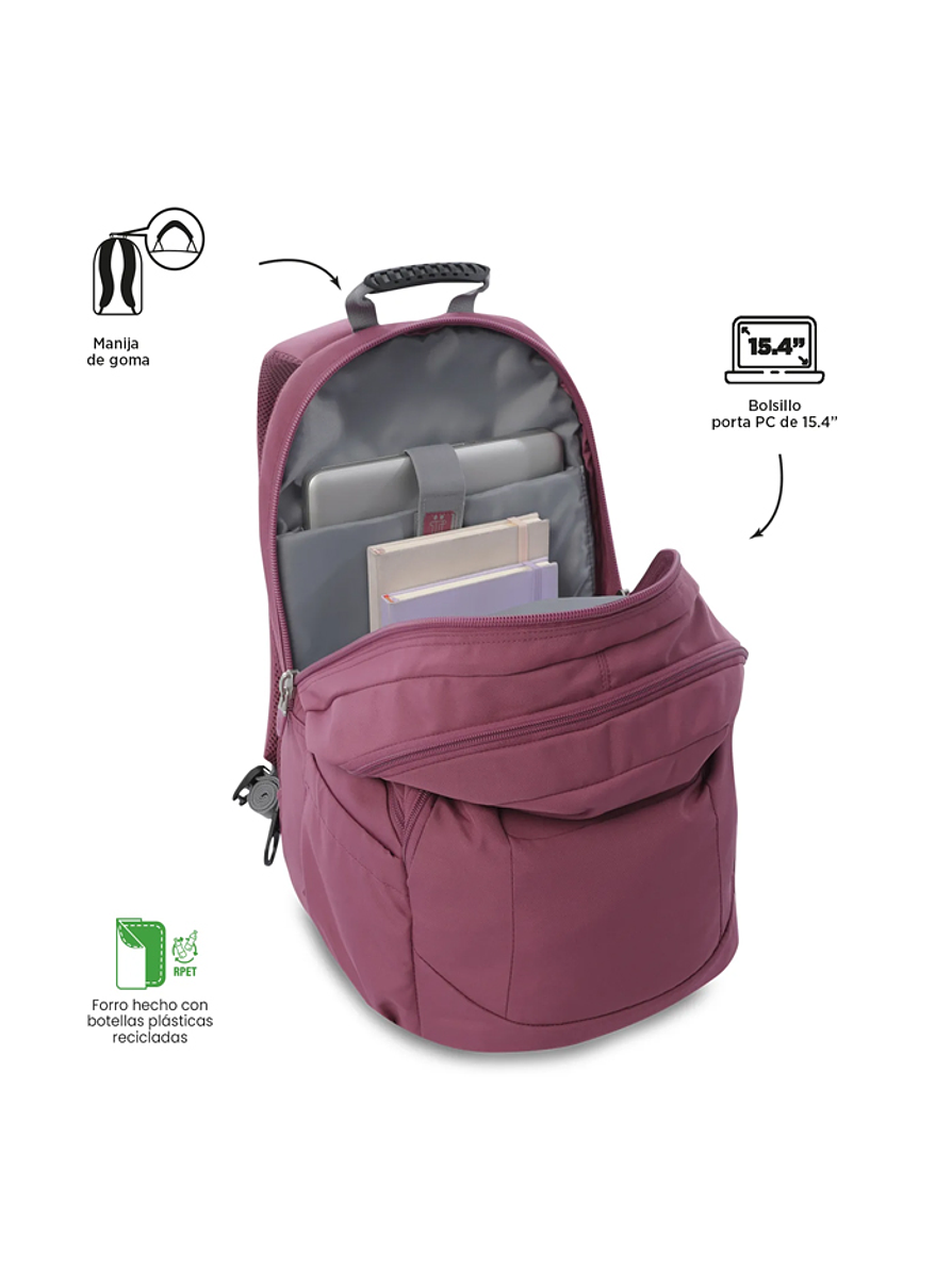 Morral Universitario Krimmler 2.0 Rosado Totto 3