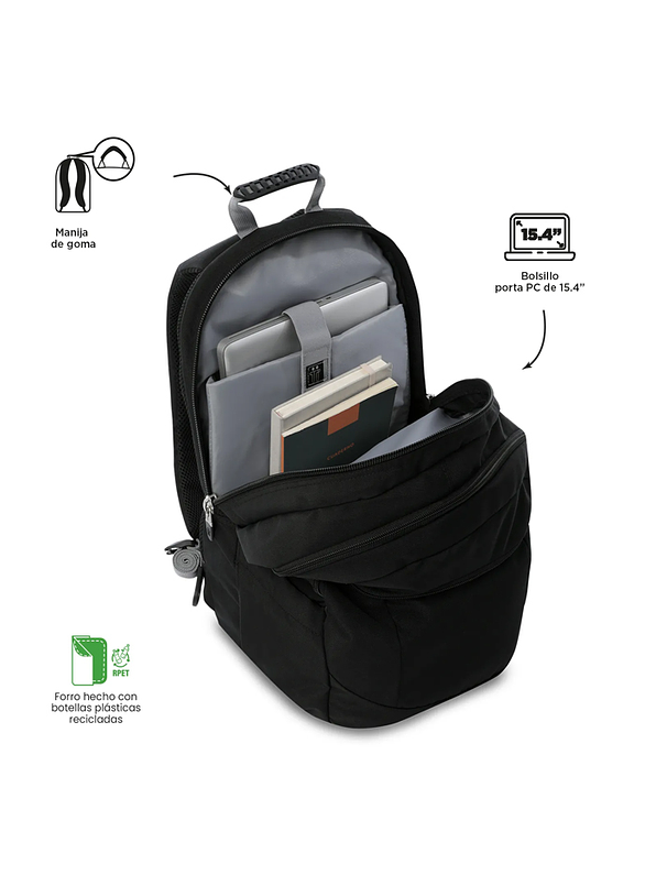 Morral Universitario Krimmler 2.0 Negro Totto 3