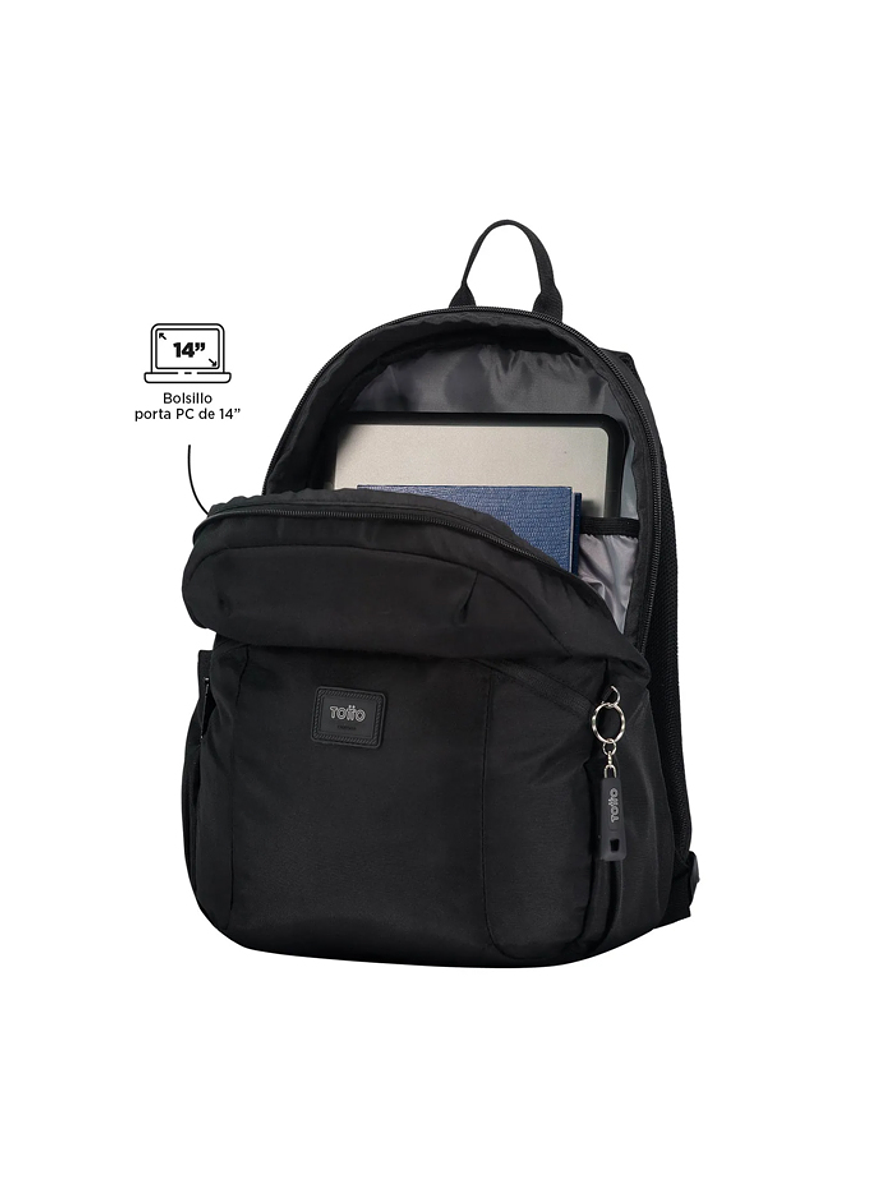 Morral Trik M Totto Porta Laptop De 14 Pulgadas Negro 3