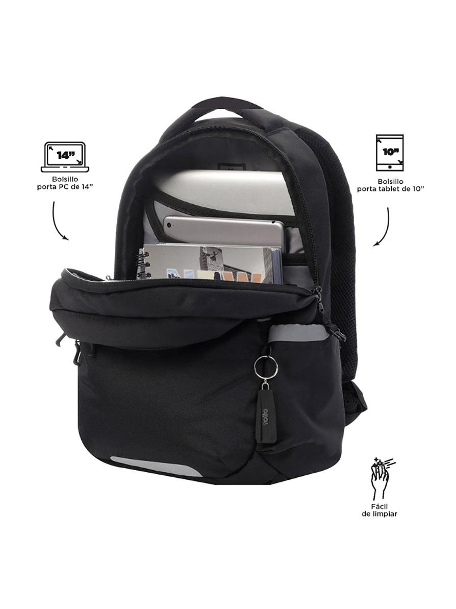 Morral Universitario Misisipi Negro Totto 3