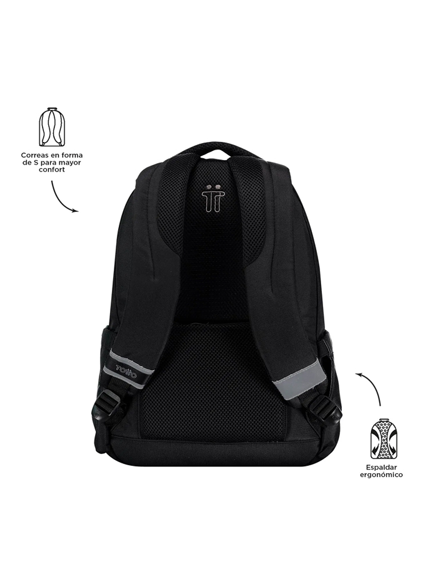 Morral Universitario Misisipi Negro Totto 4