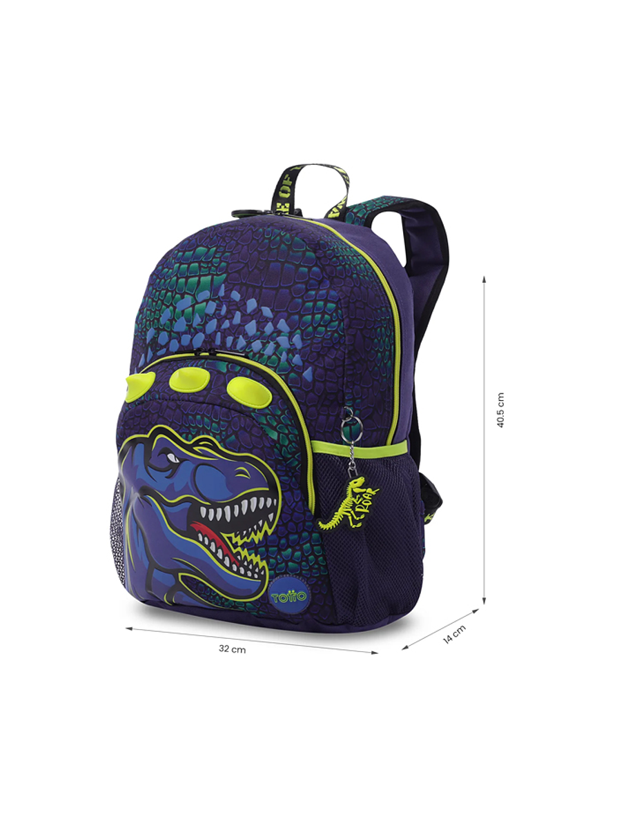 Morral Infantil Dino Rock Mediano Totto 2