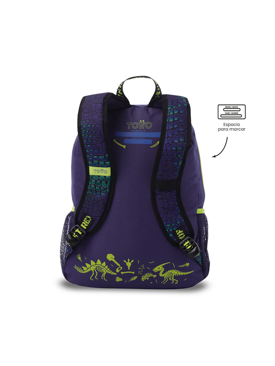 Morral Infantil Dino Rock Mediano Totto 4