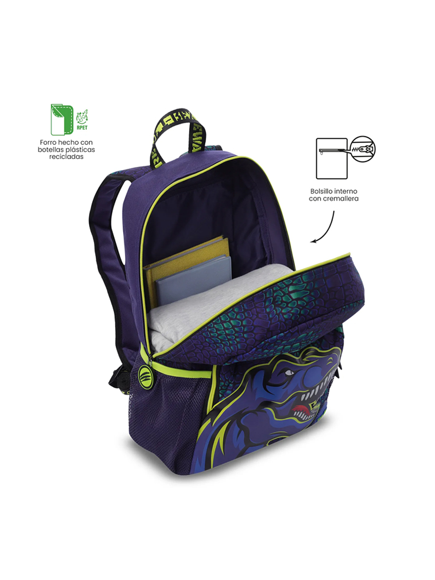 Morral Infantil Dino Rock Pequeño Totto 3