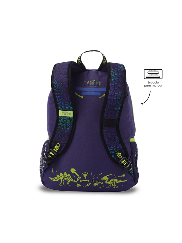 Morral Infantil Dino Rock Pequeño Totto 4