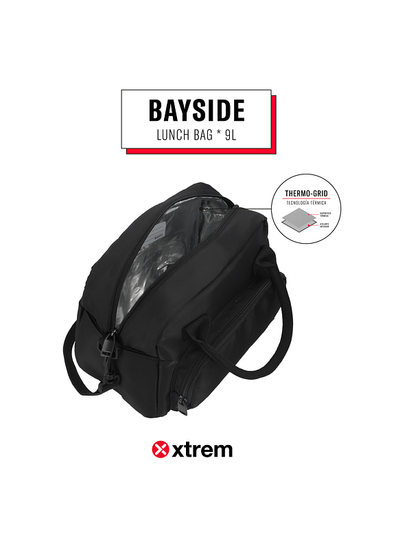 Lonchera Térmica Bayside Negro 7