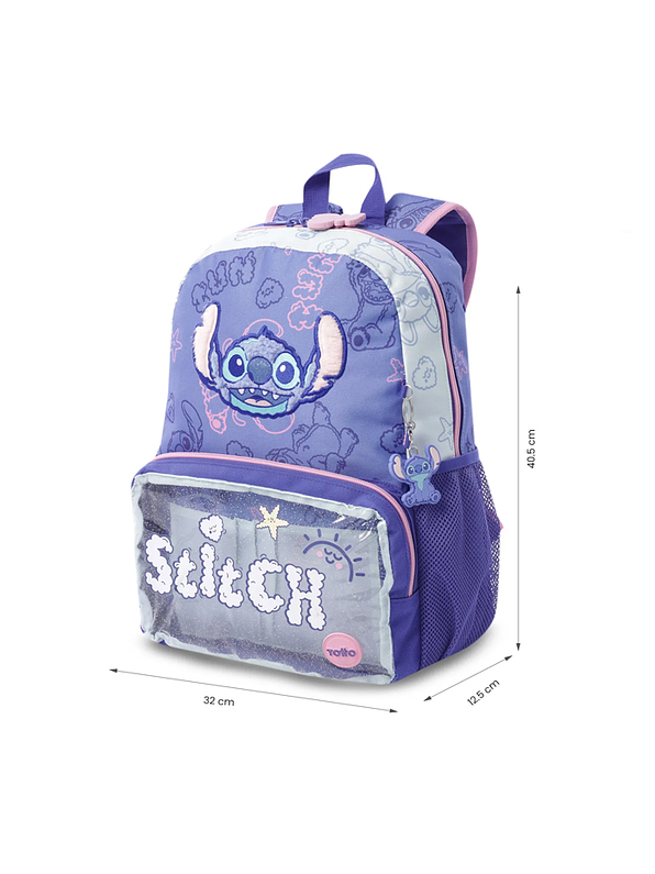 Morral Infantil Stitch On The Beach Mediano Totto 2