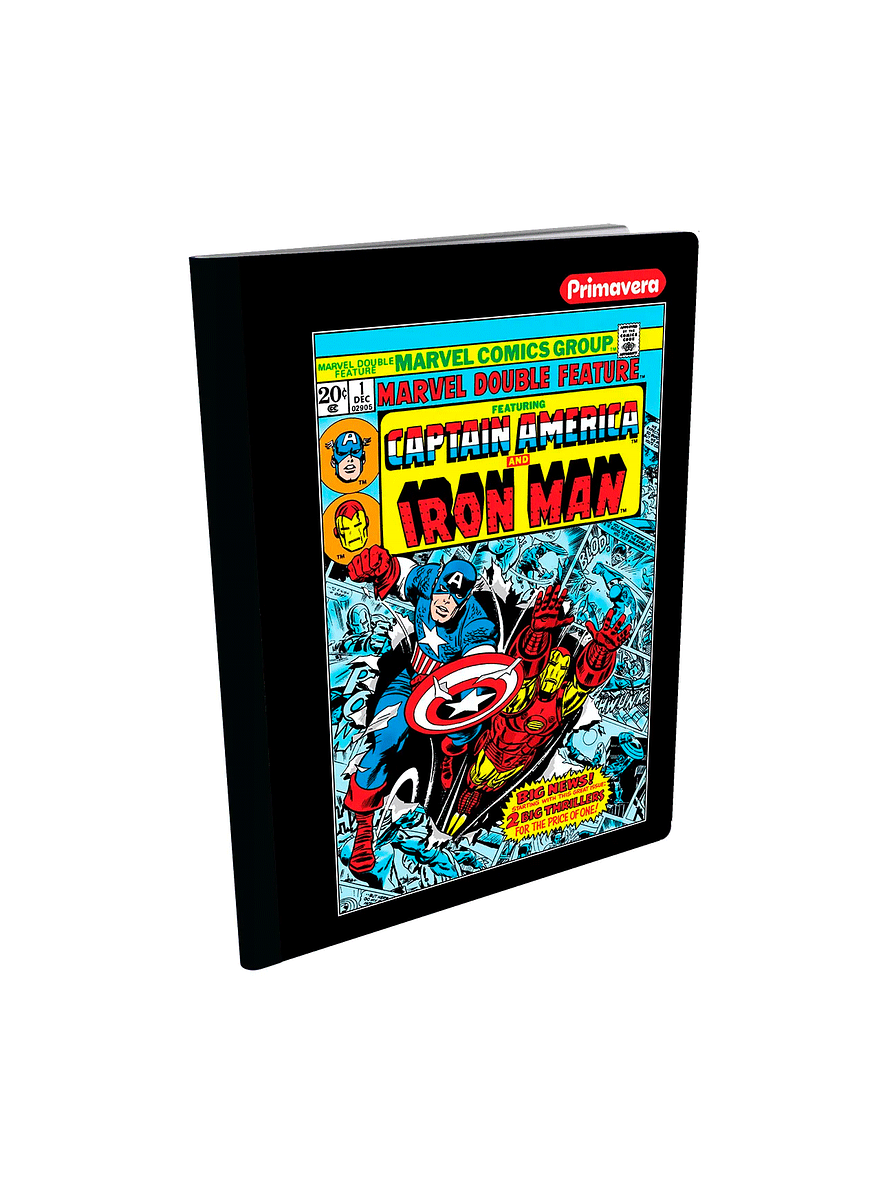 Cuaderno Cosido Primavera Marvel 100 hojas Cuadros 4
