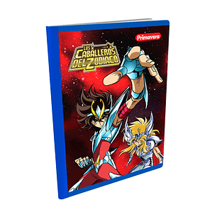 Cuaderno Cosido Primavera Caballeros del Zodiaco 100 hojas Cuadros