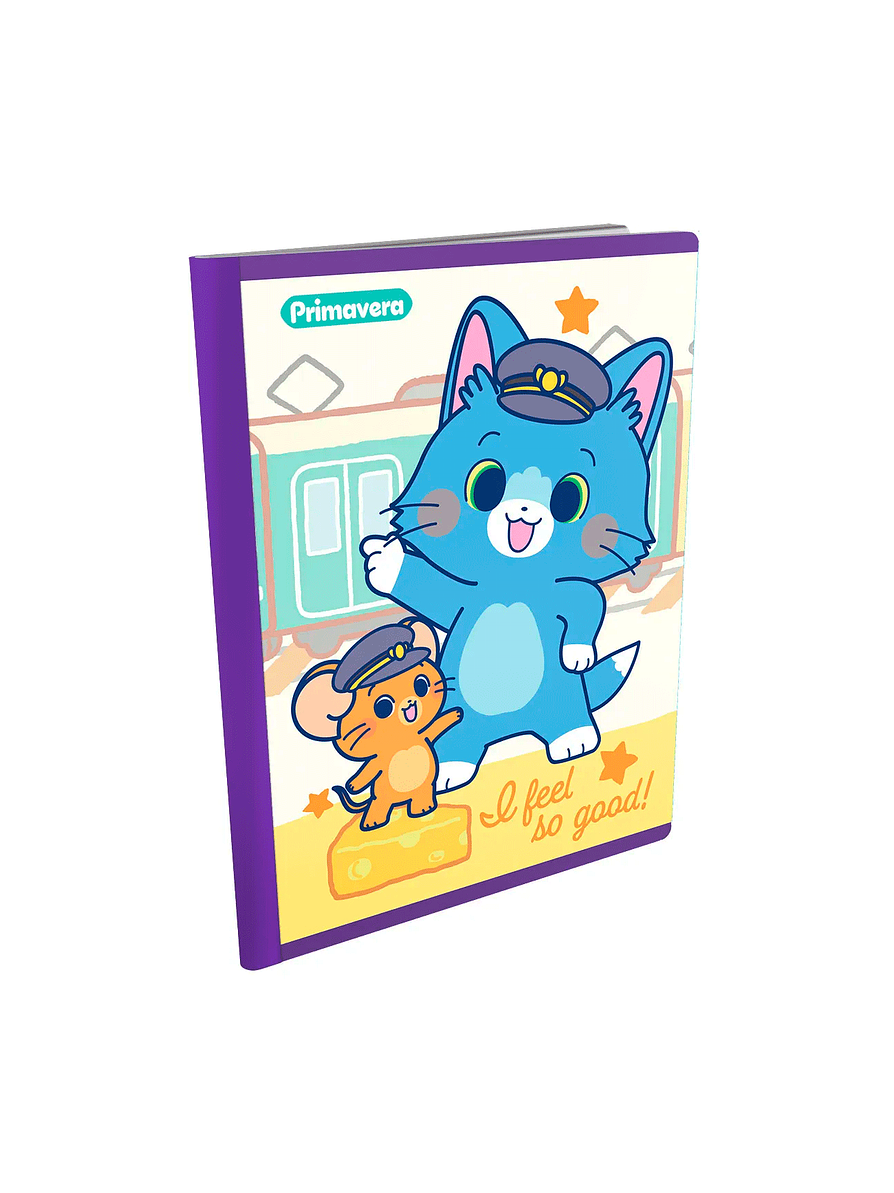 Cuaderno Cosido Primavera Kitties 50 hojas cuadros 5