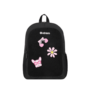Morral Xtrem Logan Negro/Rosado