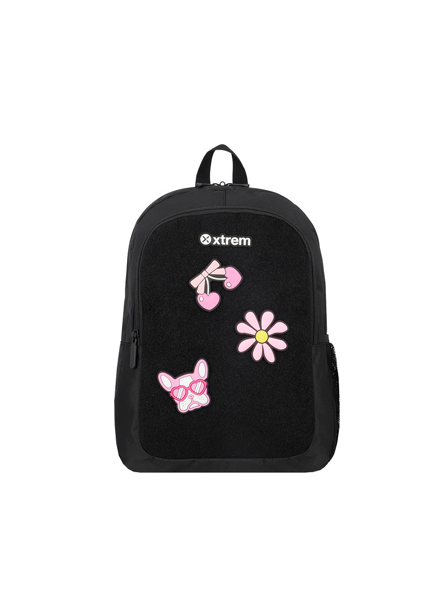 Morral Xtrem Logan Negro/Rosado 1