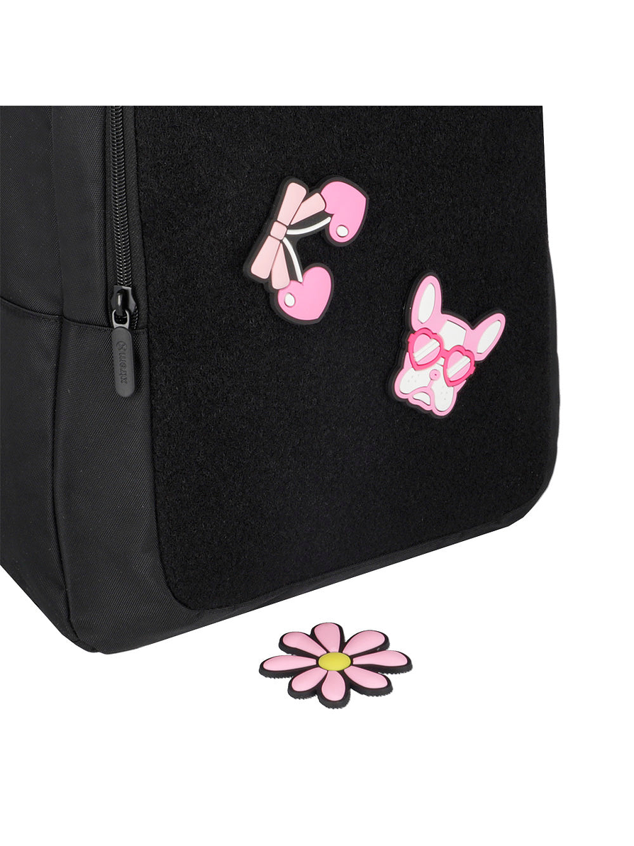 Morral Xtrem Logan Negro/Rosado 8