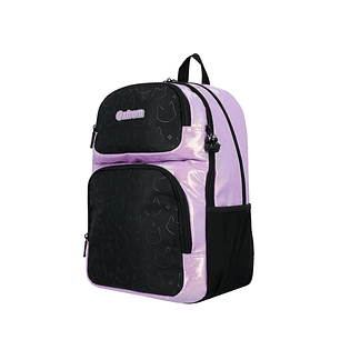 Morral Xtrem Escolar Hopper 2.0 Negro/Lila
