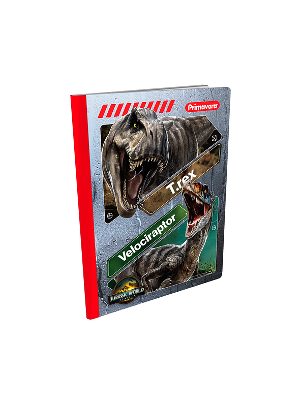 Cuaderno Cosido Primavera Jurassic 50 hojas Cuadros 4