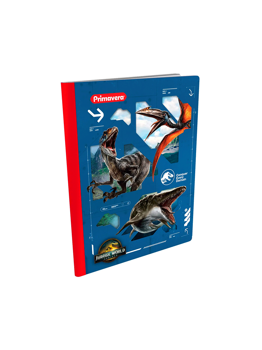 Cuaderno Cosido Primavera Jurassic 50 hojas Cuadros 6
