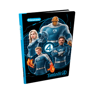 Cuaderno Cosido Primavera Pasta dura Los 4 Fantasticos 100 hojas
