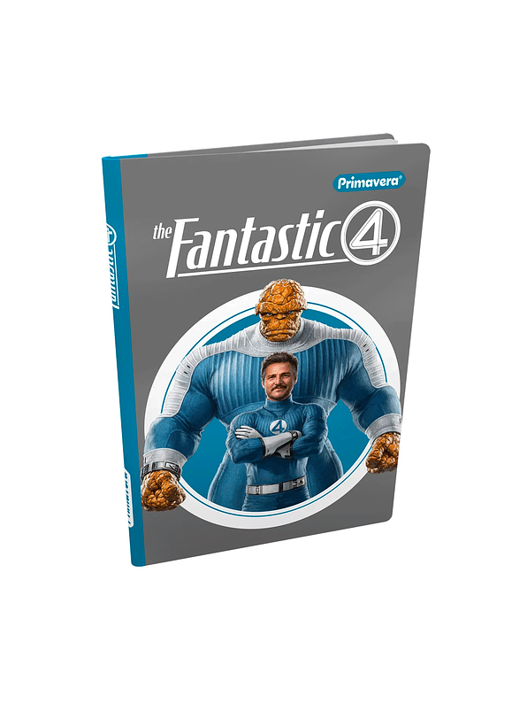 Cuaderno Cosido Primavera Pasta dura Los 4 Fantasticos 100 hojas 4