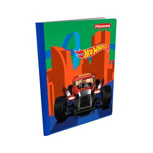 Cuaderno Primavera Cosido Hot Wheels 50 Hojas Cuadros 