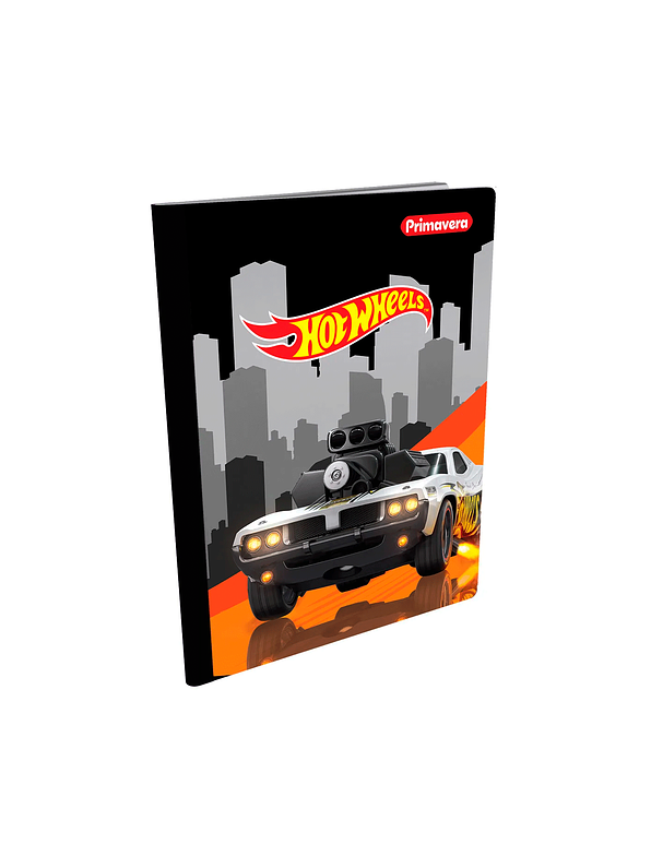 Cuaderno Primavera Cosido Hot Wheels 50 Hojas Cuadros  3