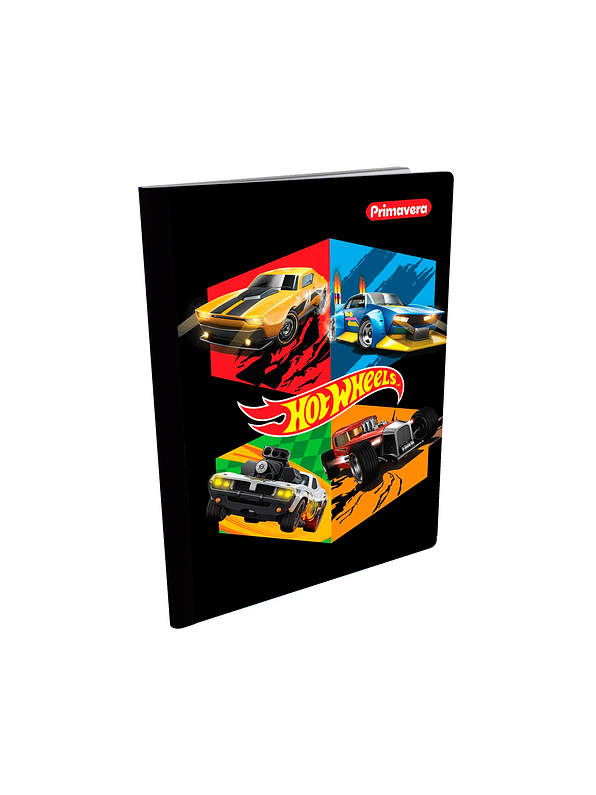 Cuaderno Primavera Cosido Hot Wheels 50 Hojas Cuadros  6