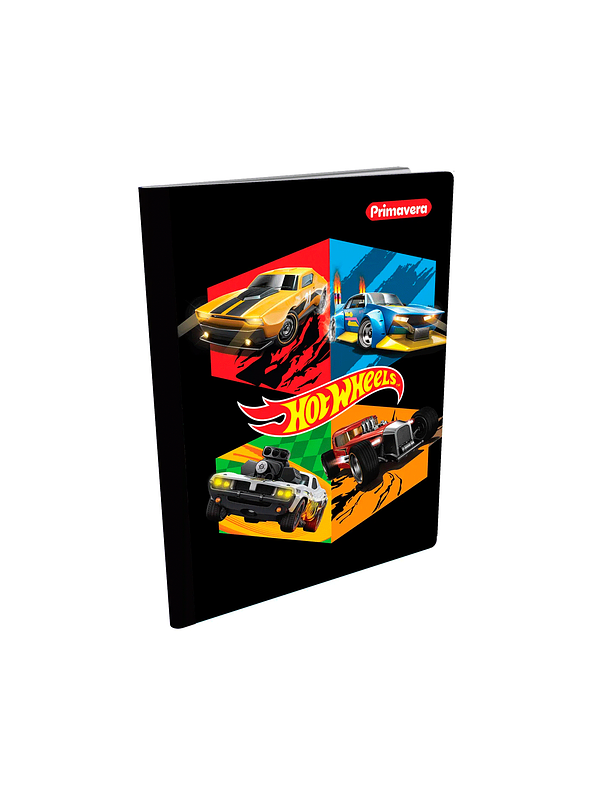 Cuaderno Cosido Primavera Hot Wheels 100 Hojas Cuadros  1