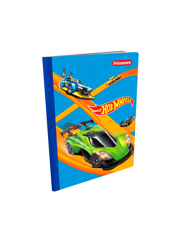 Cuaderno Cosido Primavera Hot Wheels 100 Hojas Cuadros  4