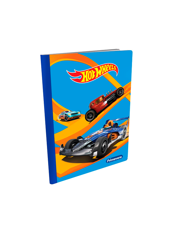 Cuaderno Cosido Primavera Hot Wheels 100 Hojas Cuadros  5