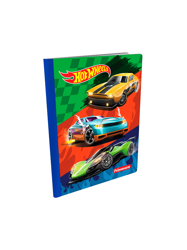 Cuaderno Cosido Primavera Hot Wheels 100 Hojas Cuadros  8