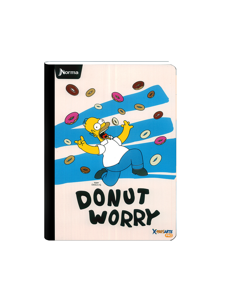Cuaderno Cosido Norma X-Presarte Simpsons 100 Hojas Lineas 1