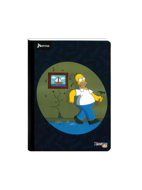 Cuaderno Cosido Norma X-Presarte Simpsons 100 Hojas Lineas 4