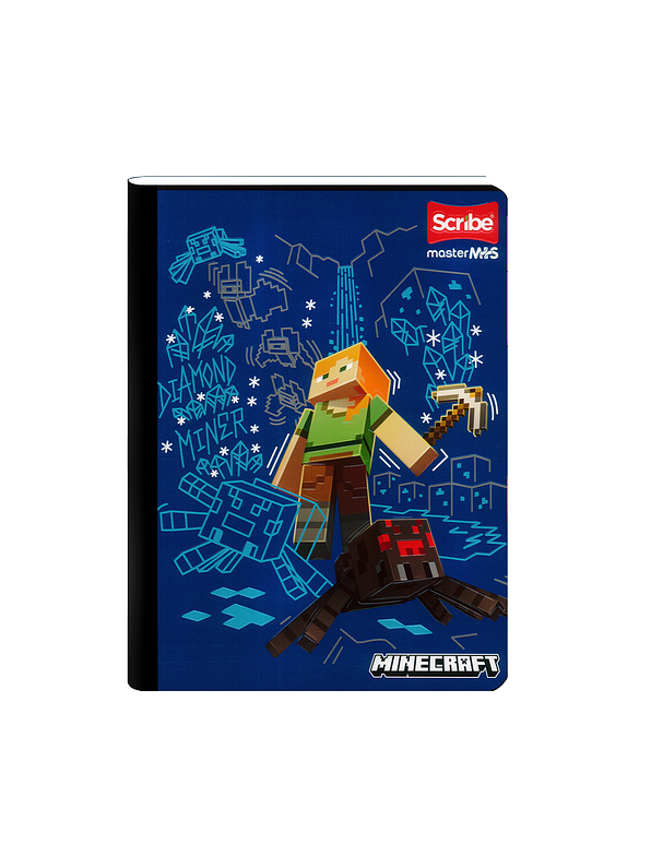 Cuaderno Cosido Minecraft 100 Hojas Cuadros  3