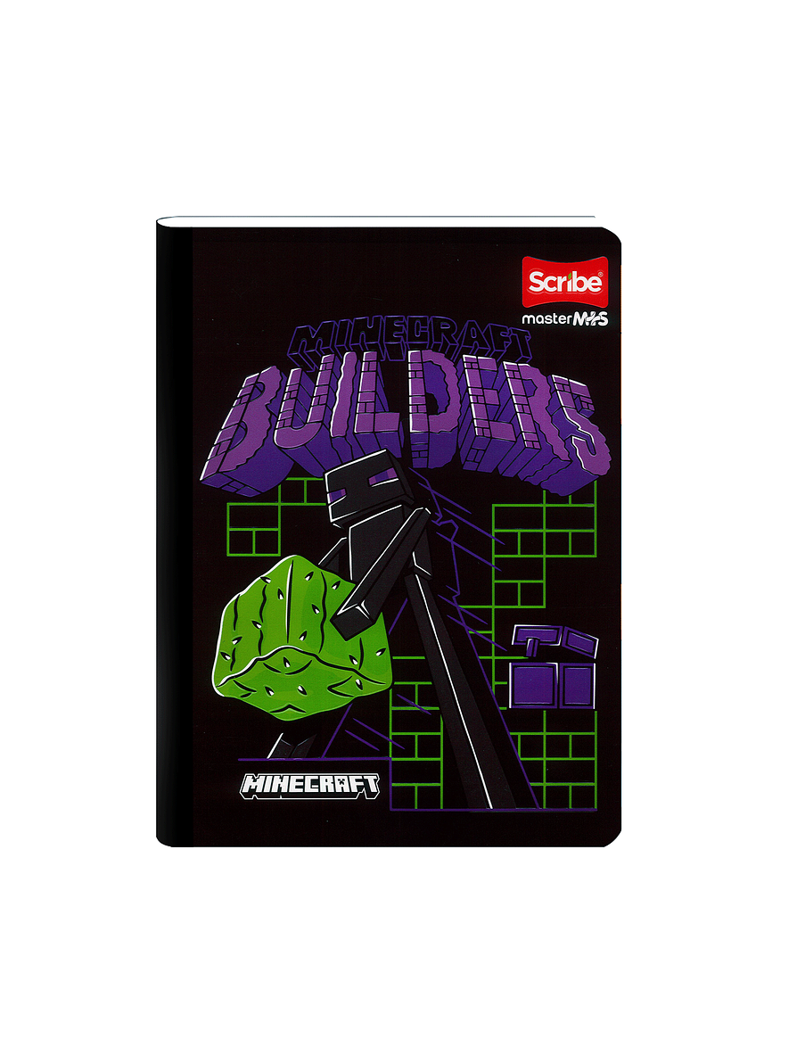 Cuaderno Cosido Minecraft 100 Hojas Cuadros  1