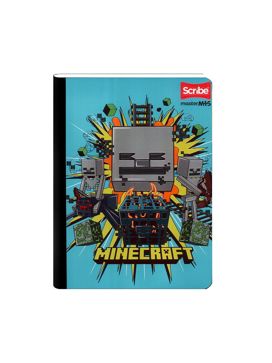 Cuaderno Cosido Minecraft 100 Hojas Cuadros  9