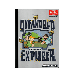 Cuaderno Cosido Minecraft 100 Hojas Cuadros 