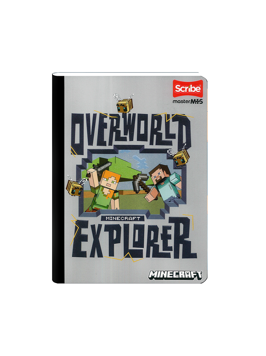 Cuaderno Cosido Minecraft 100 Hojas Cuadros  2