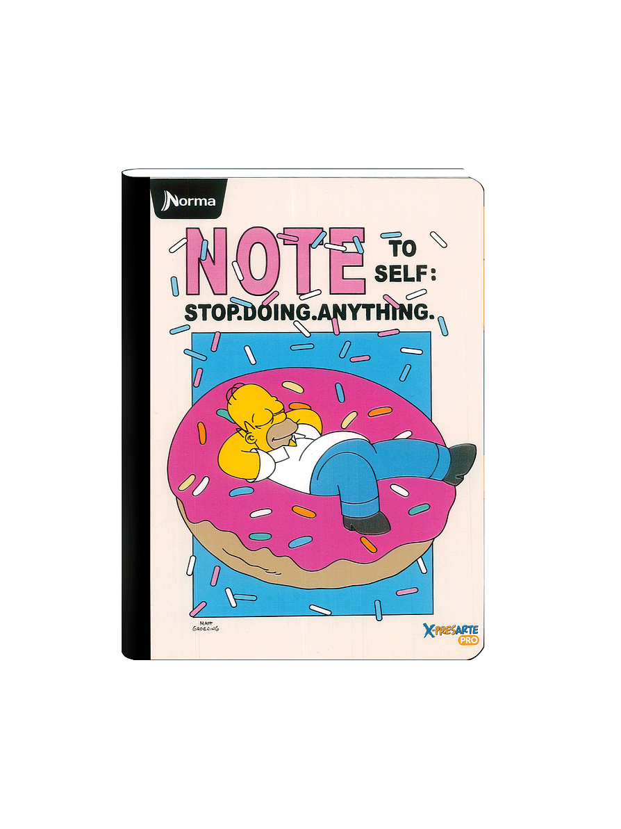 Cuaderno Cosido Norma X-Presarte Simpsons 50 Hojas Cuadros 1