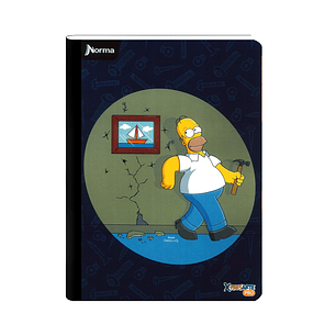Cuaderno Cosido Norma X-Presarte Simpsons 50 Hojas Cuadros