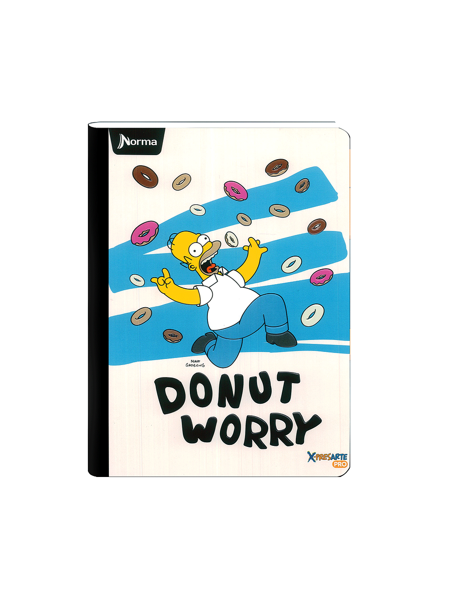 Cuaderno Cosido Norma X-Presarte Simpsons 50 Hojas Cuadros 6