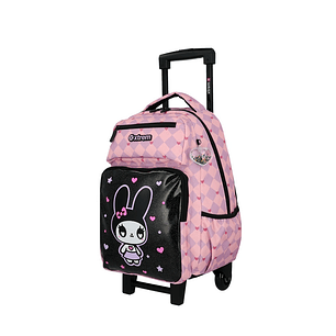 Set Morral Xtrem Con Ruedas, Cartuchera y Lonchera Runpack Gato