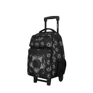 Set Morral Con Ruedas, Cartuchera y Lonchera Runpack Negro