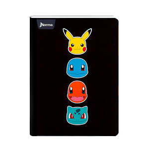 Cuaderno Cosido Norma Pokémon 50 Hojas Cuadros
