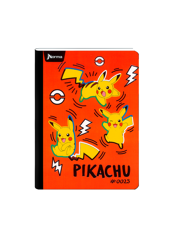 Cuaderno Cosido Norma Pokémon 50 Hojas Cuadros 3