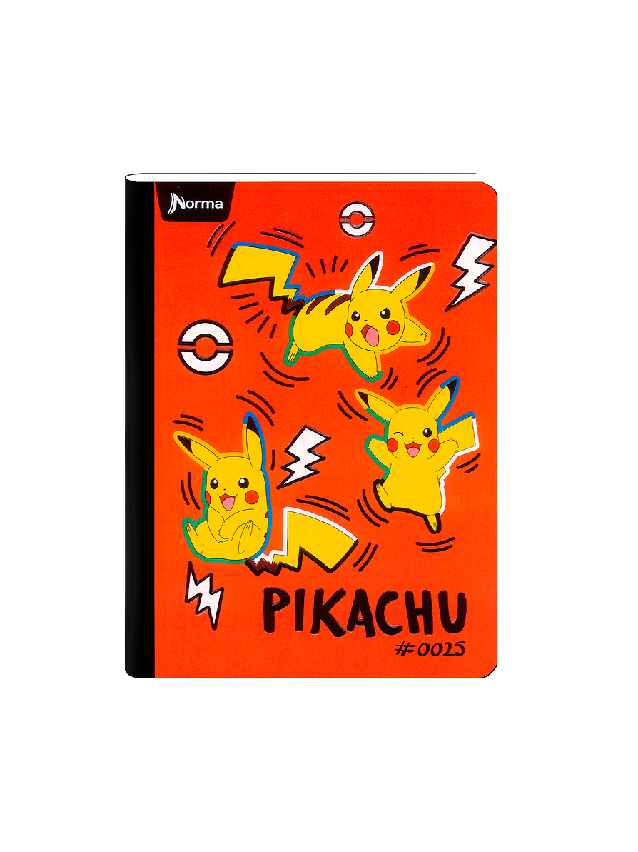 Cuaderno Cosido Norma Pokémon 50 Hojas Cuadros 3