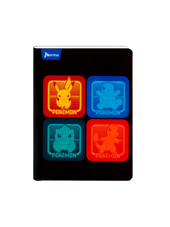 Cuaderno Cosido Norma Pokémon 50 Hojas Cuadros 5